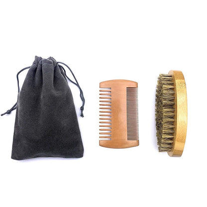 Natural Eco Friendly Beard Comb  Kit For Men