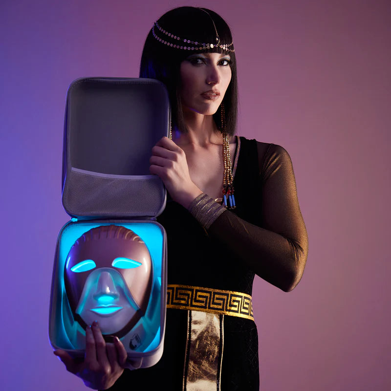 CLEOPATRA LED MASK – THE ORIGINAL #1 SPA GRADE LIGHT THERAPY MASK WITH NECK COVERAGE (NOW WIRELESS!)
