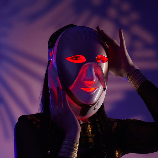 CLEOPATRA LED MASK – THE ORIGINAL #1 SPA GRADE LIGHT THERAPY MASK WITH NECK COVERAGE (NOW WIRELESS!)