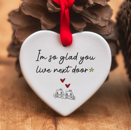 Friendship Heart Hanging Ornament（Ceramic）