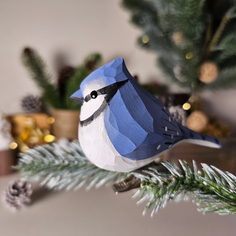 🎄Perfect Christmas tree decoration 🐦– Clip-On Wooden Simulated Bird Decoration