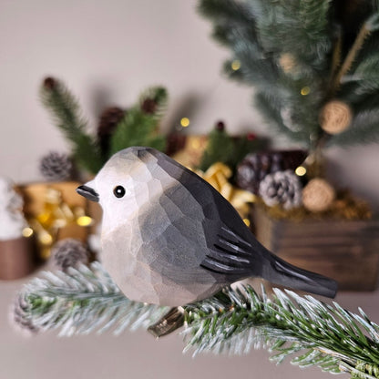 🎄Perfect Christmas tree decoration 🐦– Clip-On Wooden Simulated Bird Decoration