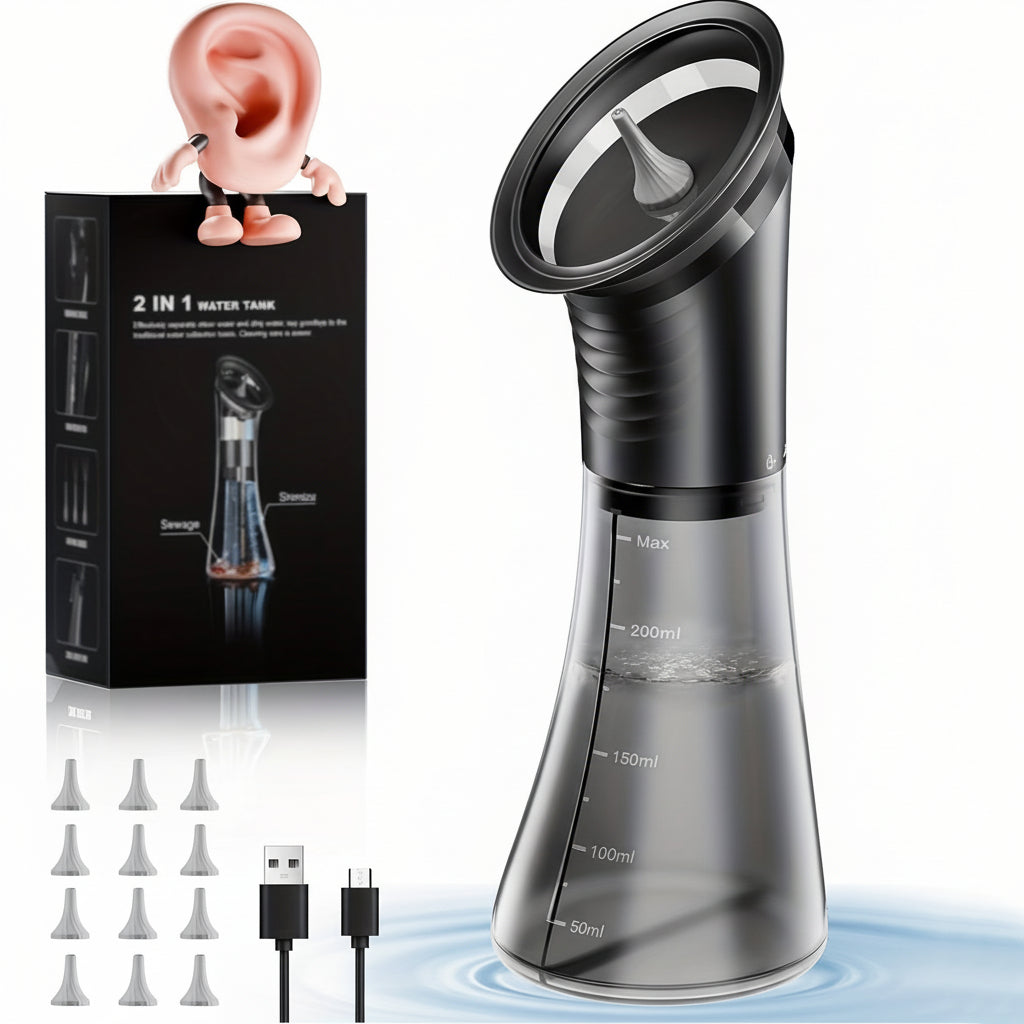 Professional Electric Ear Wax Cleaner with Three Speed Water Pressure and Rechargeable Battery