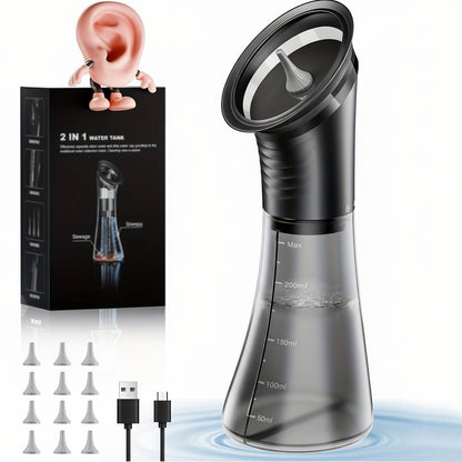 Professional Electric Ear Wax Cleaner with Three Speed Water Pressure and Rechargeable Battery