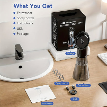 Professional Electric Ear Wax Cleaner with Three Speed Water Pressure and Rechargeable Battery