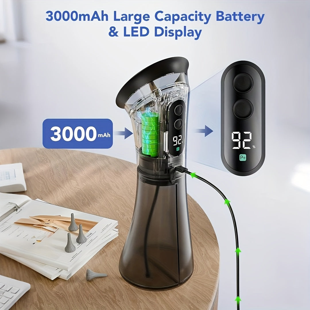 Professional Electric Ear Wax Cleaner with Three Speed Water Pressure and Rechargeable Battery