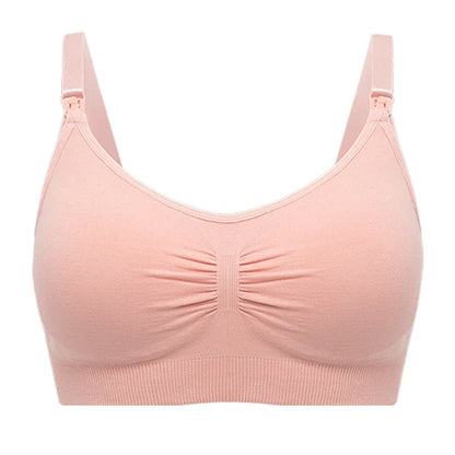 Breathable women's nursing bra – seamless wire-free maternity, nylon, all seasons