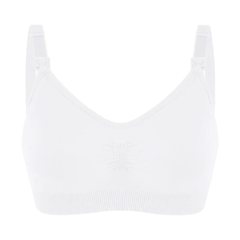 Breathable women's nursing bra – seamless wire-free maternity, nylon, all seasons