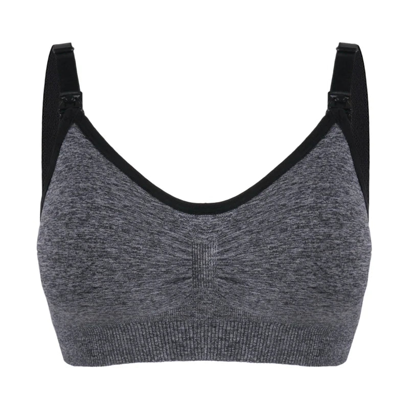 Breathable women's nursing bra – seamless wire-free maternity, nylon, all seasons