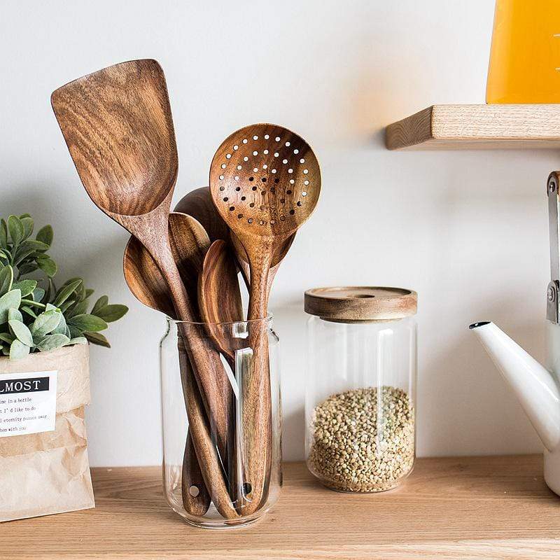 Teak Wooden Utensil Sets