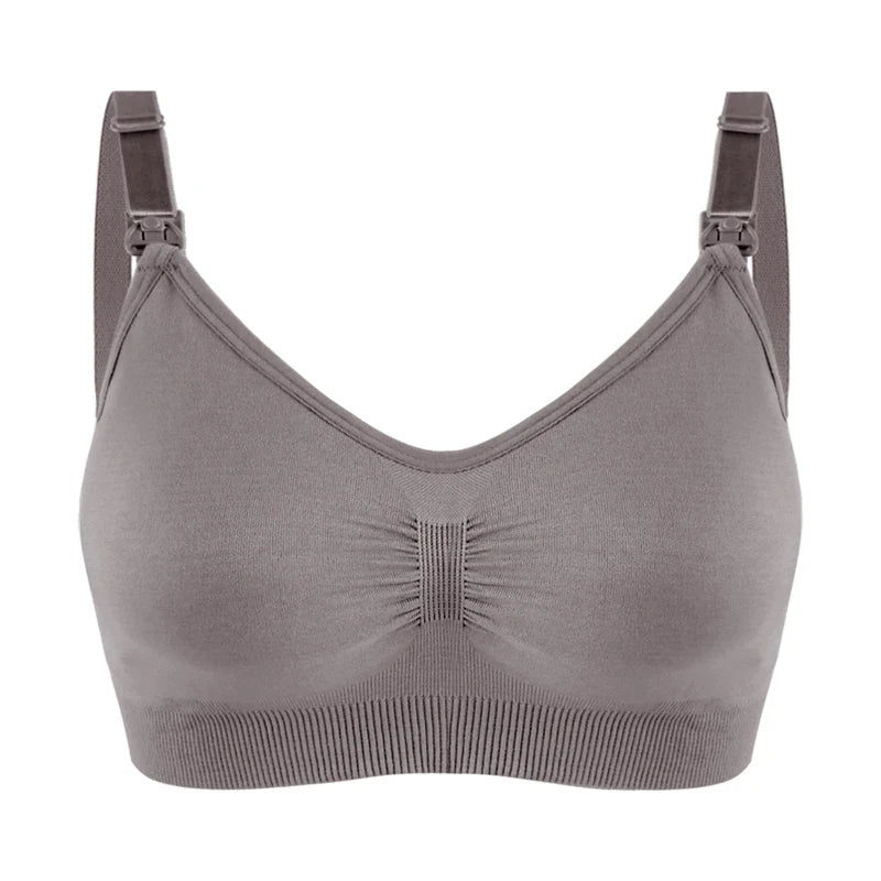 Breathable women's nursing bra – seamless wire-free maternity, nylon, all seasons