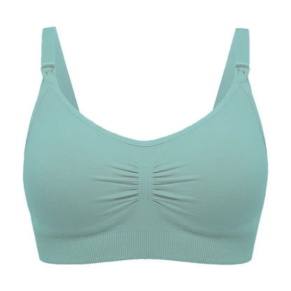 Breathable women's nursing bra – seamless wire-free maternity, nylon, all seasons