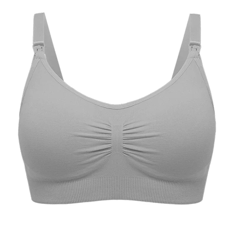 Breathable women's nursing bra – seamless wire-free maternity, nylon, all seasons