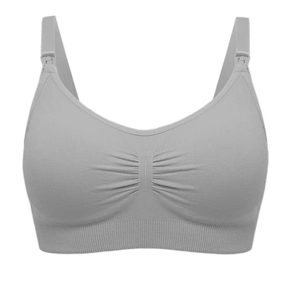 Breathable women's nursing bra – seamless wire-free maternity, nylon, all seasons