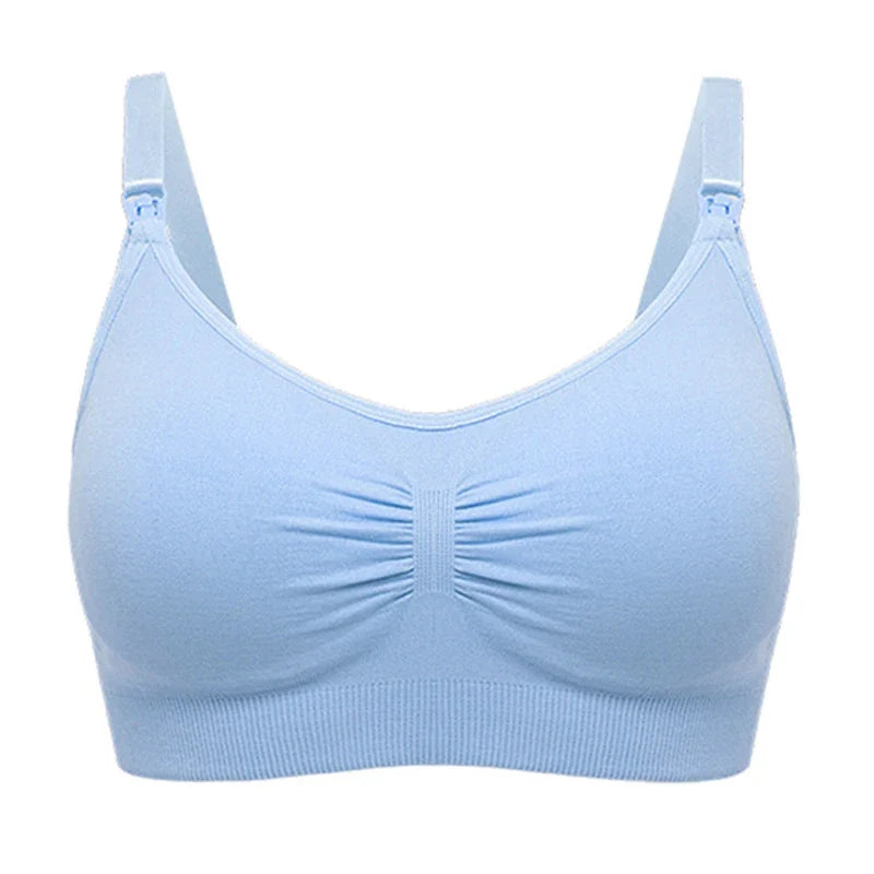 Breathable women's nursing bra – seamless wire-free maternity, nylon, all seasons