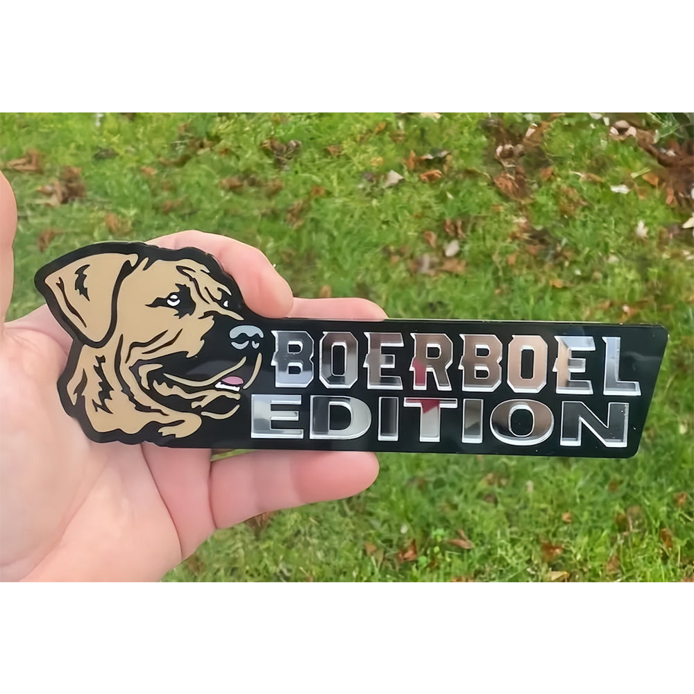 Dog Car Badge Laser Cutting Car Emblem