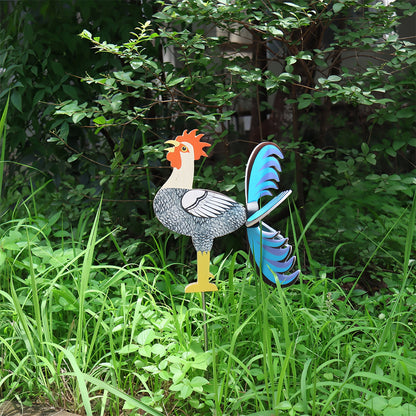 2025 Best Garden Decor-The Live Rooster Windmills