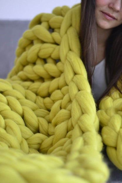 Super Chunky Knit Blanket