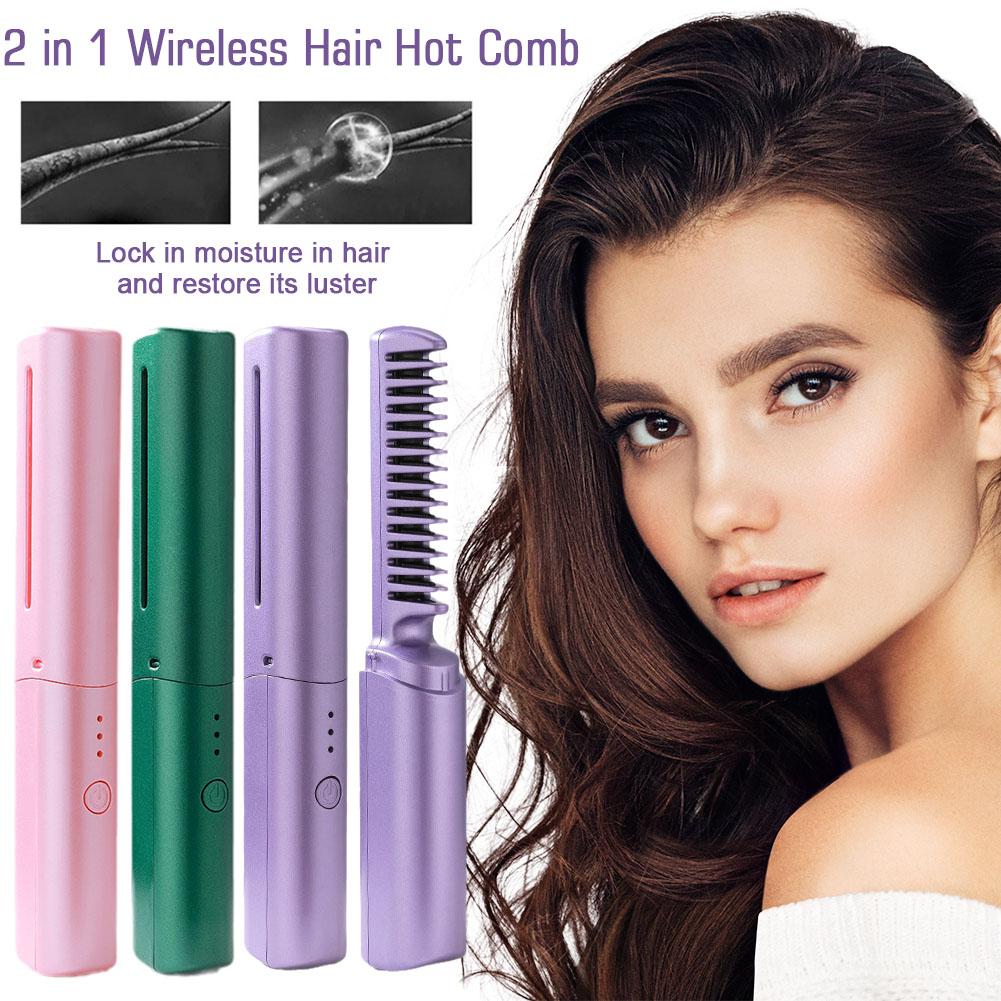 Mini GlamSet™️ Electric Comb / Mini Curler and Straightener 2 in 1