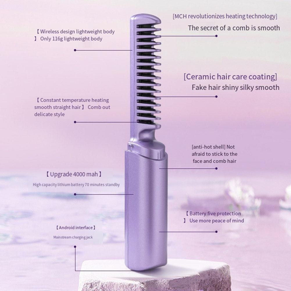 Mini GlamSet™️ Electric Comb / Mini Curler and Straightener 2 in 1