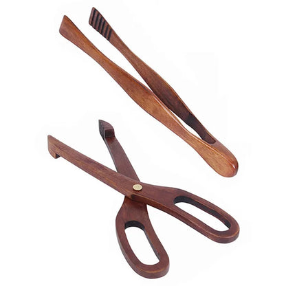 Natural Teak Wooden Kitchen Utensil Set – Eco-Friendly Cooking Spoons Non-Stick Safe 2026