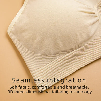 Breathable women's nursing bra – seamless wire-free maternity, nylon, all seasons