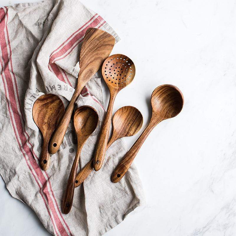 Teak Wooden Utensil Sets