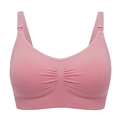 Breathable women's nursing bra – seamless wire-free maternity, nylon, all seasons
