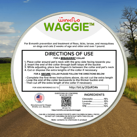 Waggie™ - Natural Anti-Flea, Tick, & Mosquito Collar (Human-Grade 8+ Months Protection)