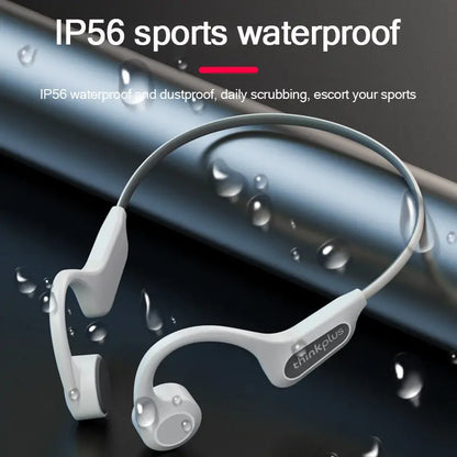 Bone Conduction Headphones | Bluetooth 5.3, IP56 Waterproof & Active Noise Cancellation for Sports and Daily Use