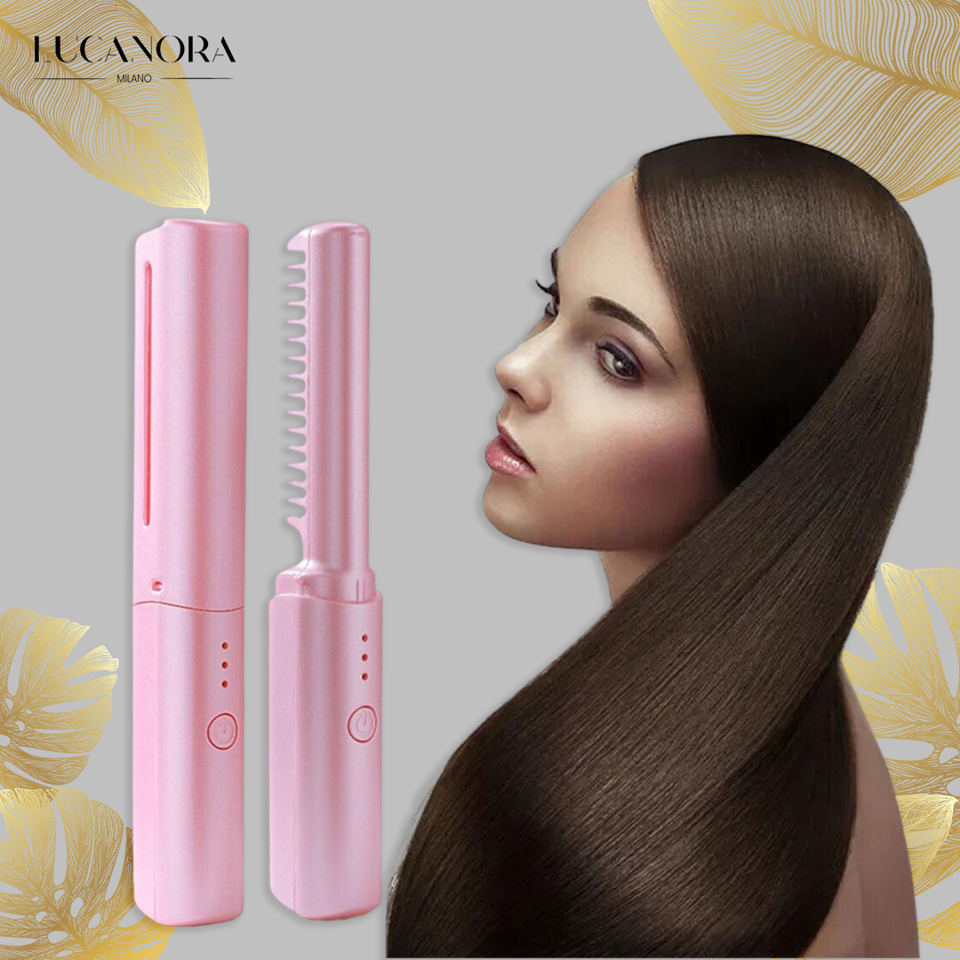 Mini GlamSet™️ Electric Comb / Mini Curler and Straightener 2 in 1