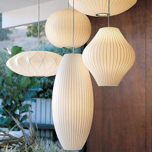 Minimalist White Bubble Hanging Pendant Light