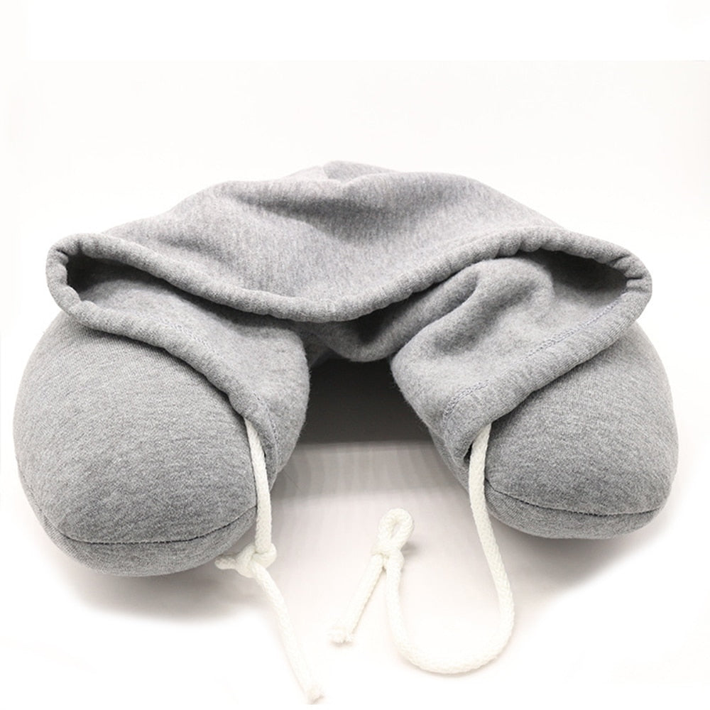 U Shape Neck Hooded Pillow