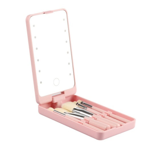 Portable LED Makeup Mirror Storage Box