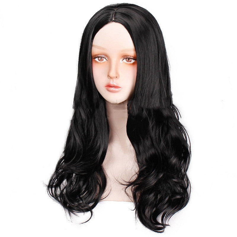 Women's Wave Wig Female Chemical Fiber Curly Hair Long Curly Wig