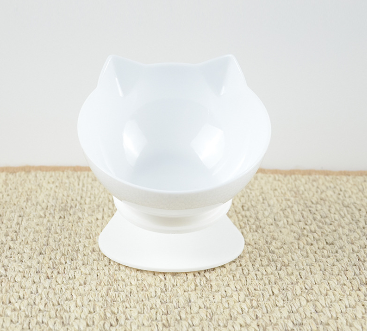 Anti-vomiting orthopaedic cat bowl