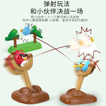 Angry Birds figure game with cute catapult.