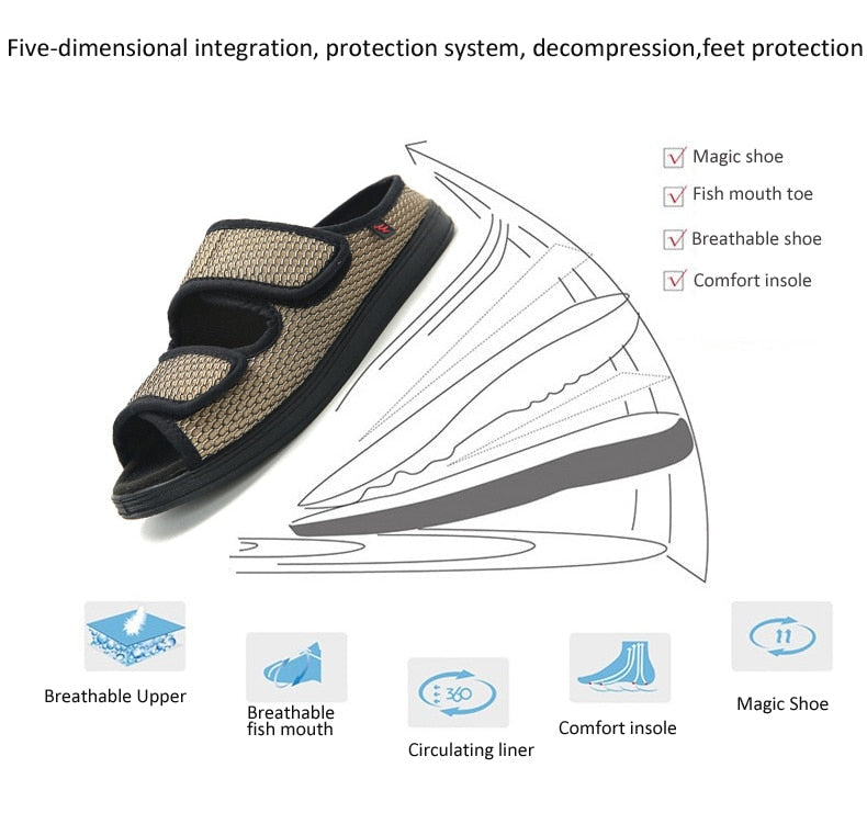 Tertia Wide Diabetic Shoes For Swollen Feet