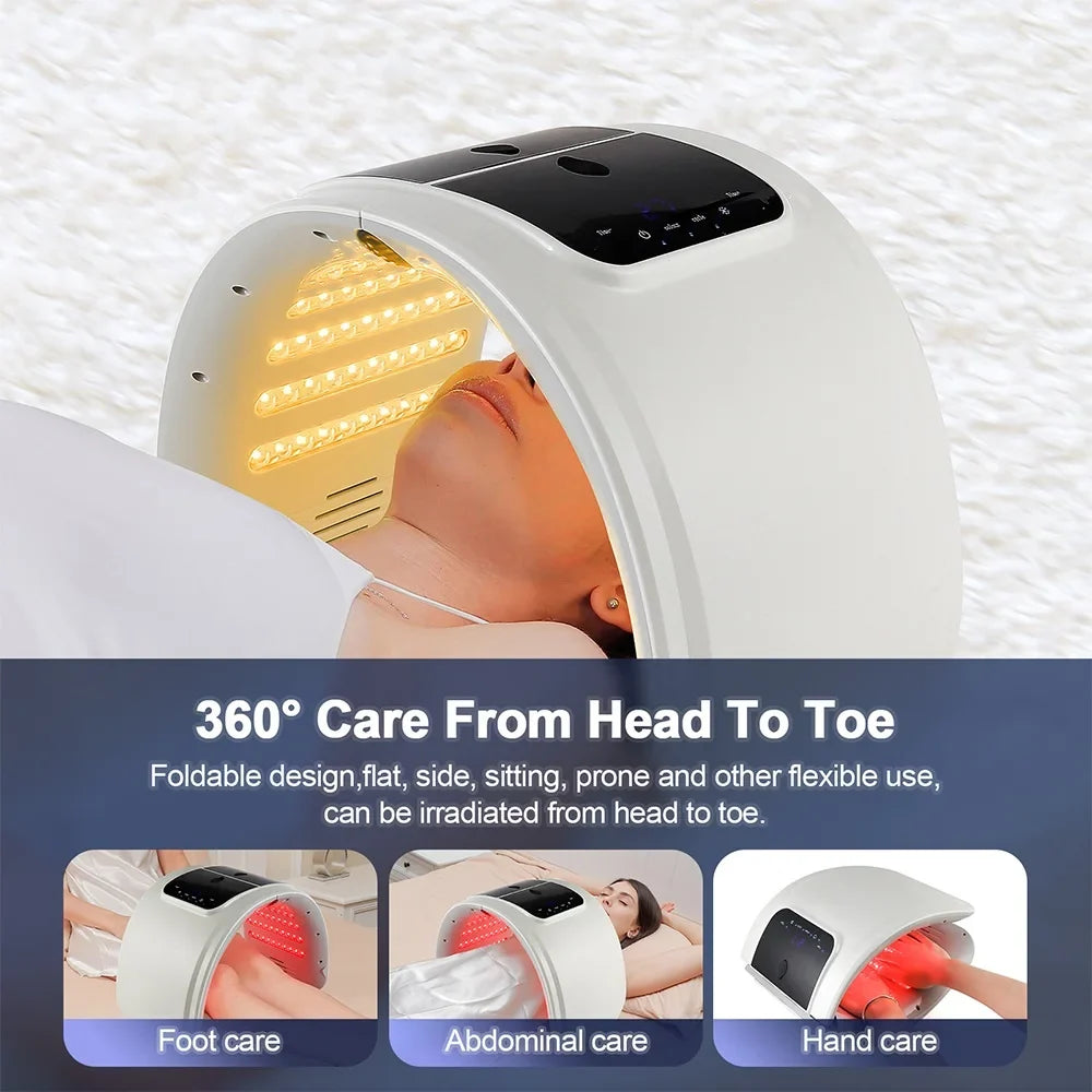 7-Color LED Photon Face Mask & Nano Spray Machine - Skin Rejuvenation Anti-Aging Home Therapy