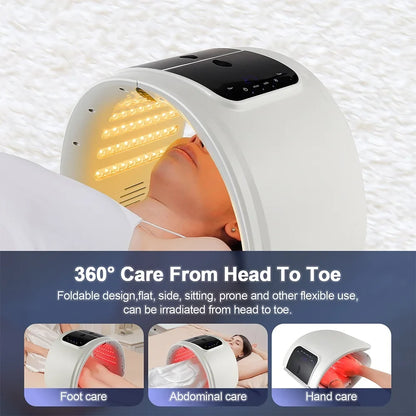 7-Color LED Photon Face Mask & Nano Spray Machine - Skin Rejuvenation Anti-Aging Home Therapy