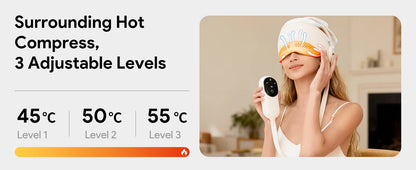 Graphene Heated Head Massager Air Pressure & Eye Compress – Stress Relief Sleep Aid 2026