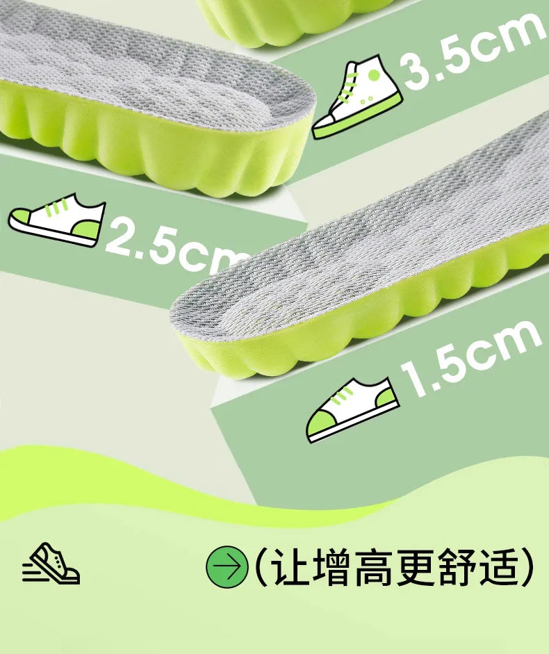 Height Increase Insoles EVA – Breathable, Shock-Absorbing, Lightweight Sports Air Insole 2026