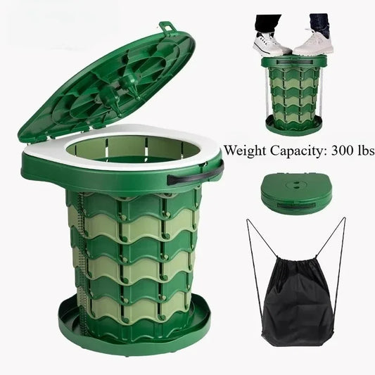 Ultra-Light Foldable Camping Toilet 300 lbs Capacity