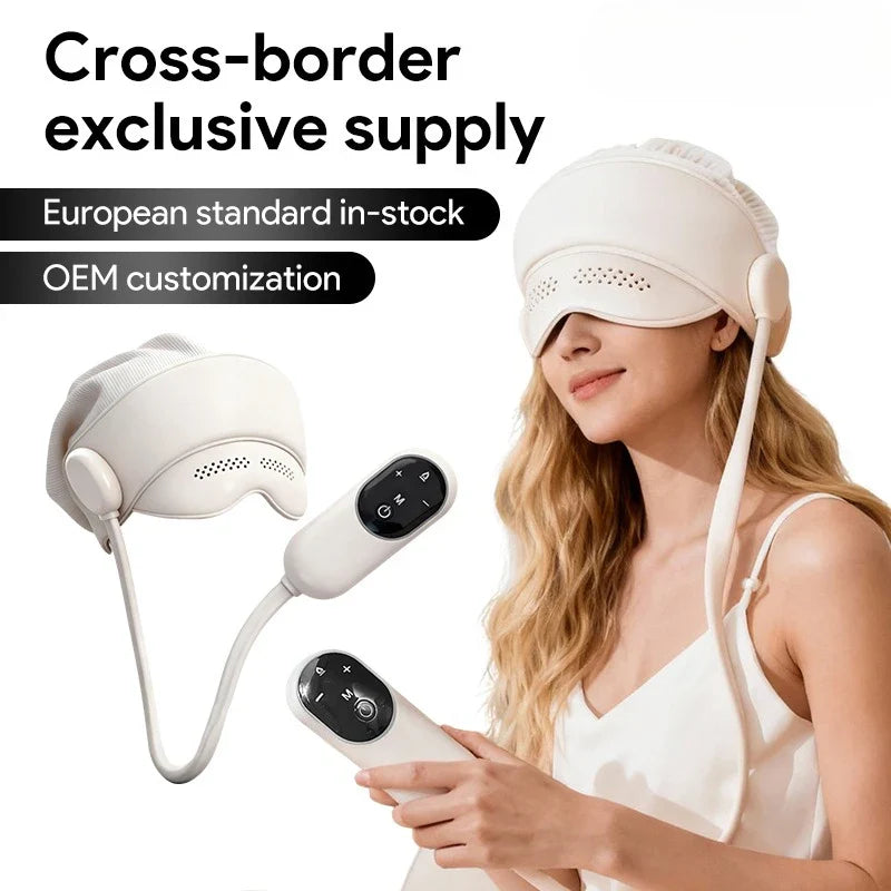 Graphene Heated Head Massager Air Pressure & Eye Compress – Stress Relief Sleep Aid 2026