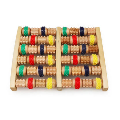 Wooden Foot Massager with 6 rows