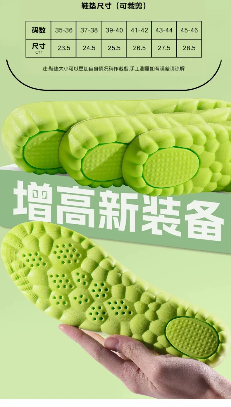 Height Increase Insoles EVA – Breathable, Shock-Absorbing, Lightweight Sports Air Insole 2026