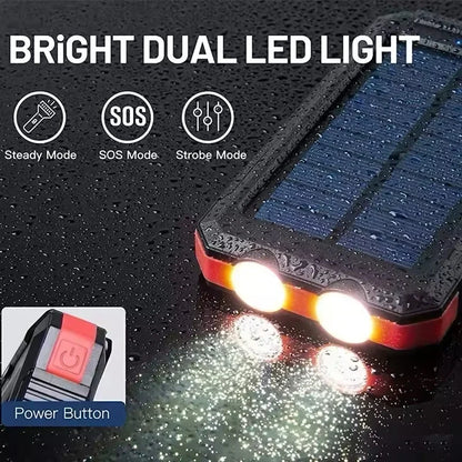 20000mAh Solar Power Bank with Compass & Light