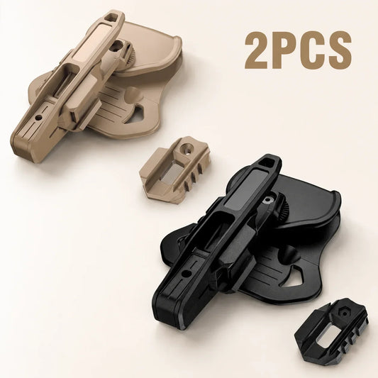 Pistol Belt Holster - Universal Fit for Double Stack 9mm Handguns, Airsoft and Outdoor Carry