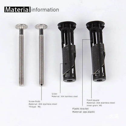 Universal Toilet Seat Replacement Bolt Kit (2 Pack)
