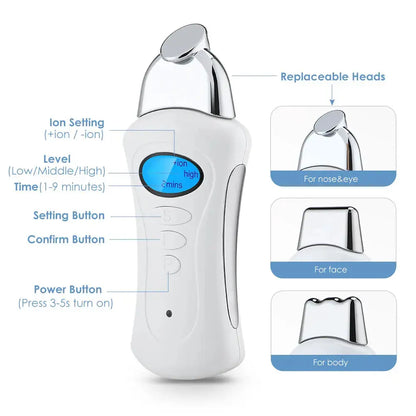 Galvanic Microcurrent Facial Machine for Skin Rejuvenation, Anti-Wrinkle Face Lifting, Tightening & Body Slimming Skin Care Tool